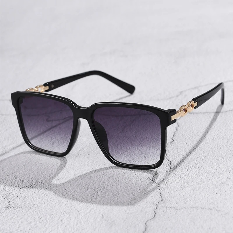 Óculos de sol para mulheres, lente gradiente, Anti-UV400, marca de luxo